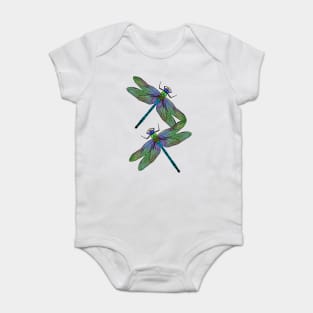 Emperor Dragonflies Digital Art Baby Bodysuit